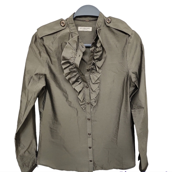 Burberry Tops - Burberry London Ruffled Blouse